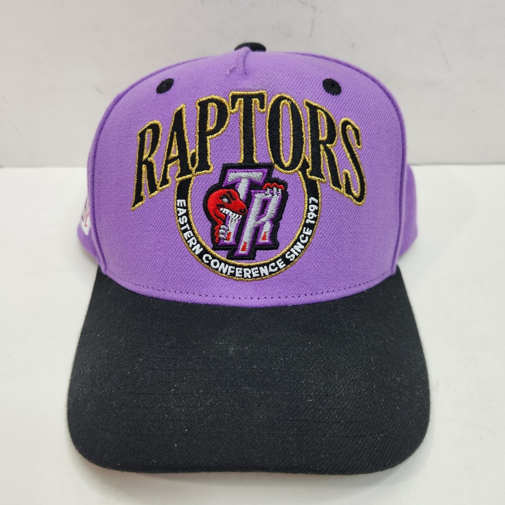 Mitchell & Ness Toronto Raptors NBA HWC Snapback Hat Purple Black Adjustable